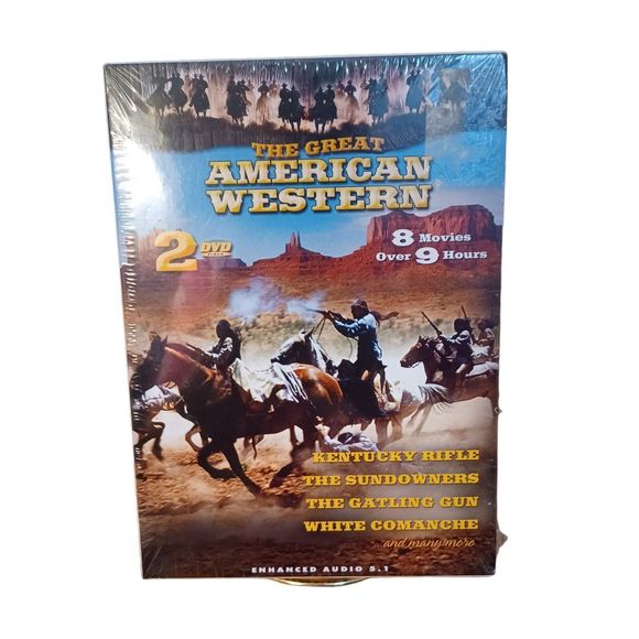 2 Set Bundle-The Great American Western and D-Day Remembered 2-DVDs Each Sealed - Picture 2 of 13